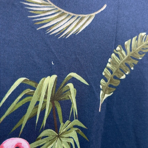 Yatta Golf NoKa'oi Tropical Polo 3-Button Short Sleeve Flamingos & Floral Print - Picture 9 of 10